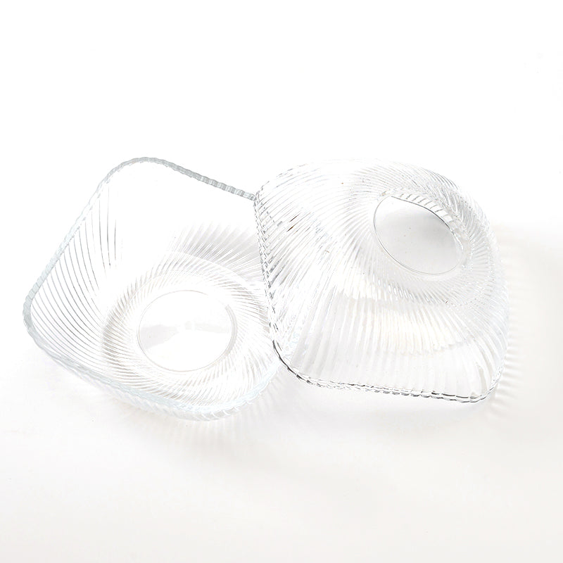 Square glass bowl