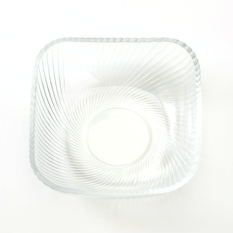 Square glass bowl