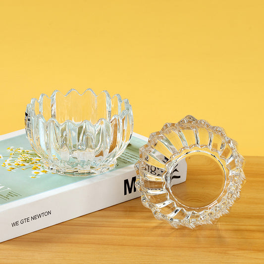 Glass bowl vertical strip