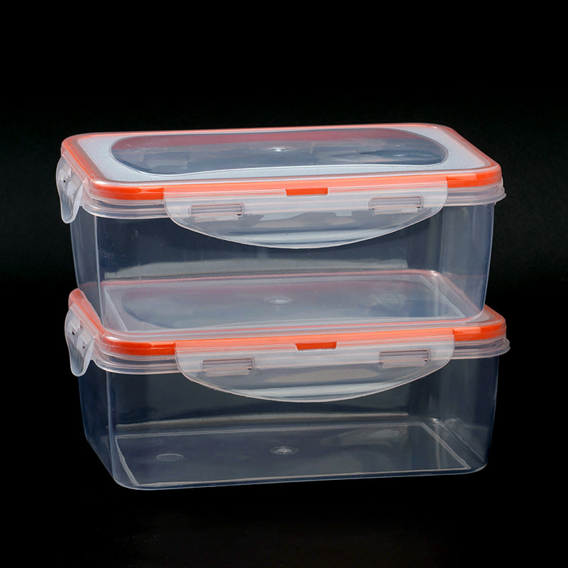 Rectangular buckle fresh keeping storage box