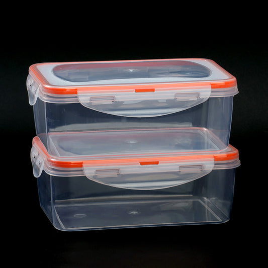 Rectangular buckle fresh keeping storage box