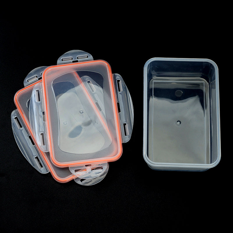 Rectangular buckle fresh keeping storage box