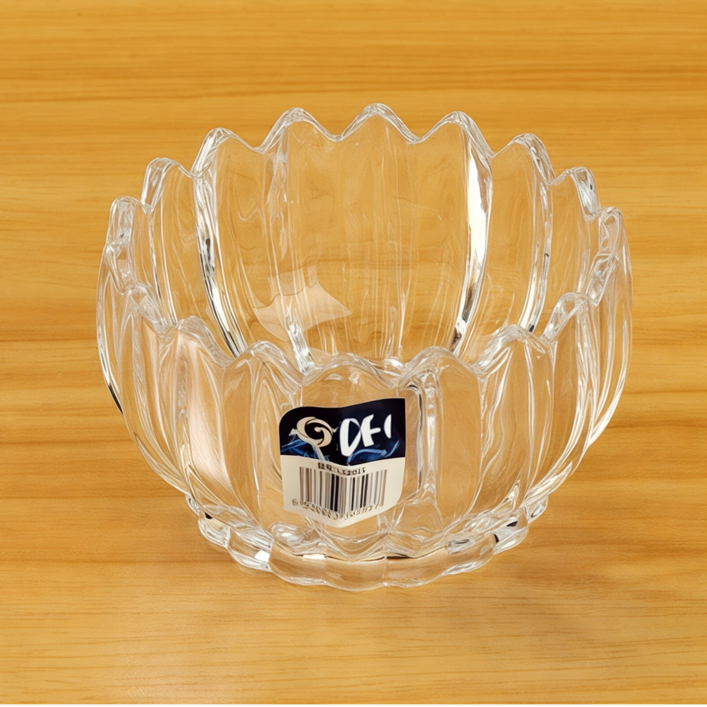 Glass bowl vertical strip