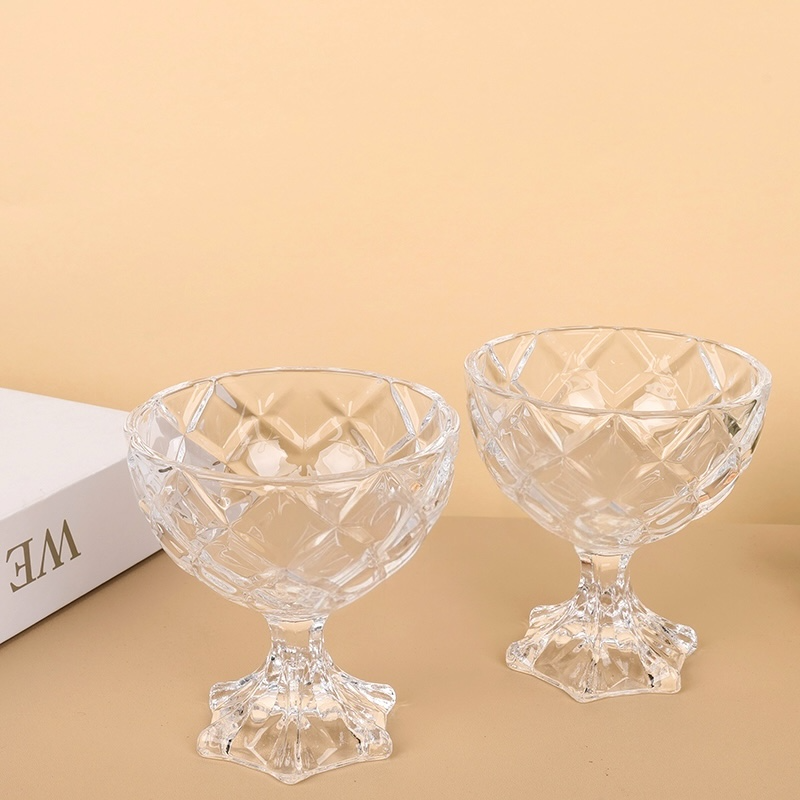 Dessert serving glass cup